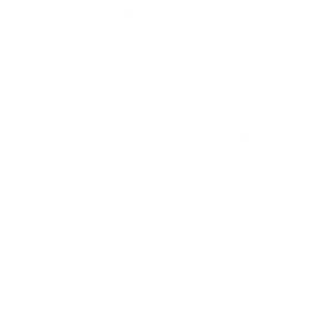 Thumbs up with speech bubble icon